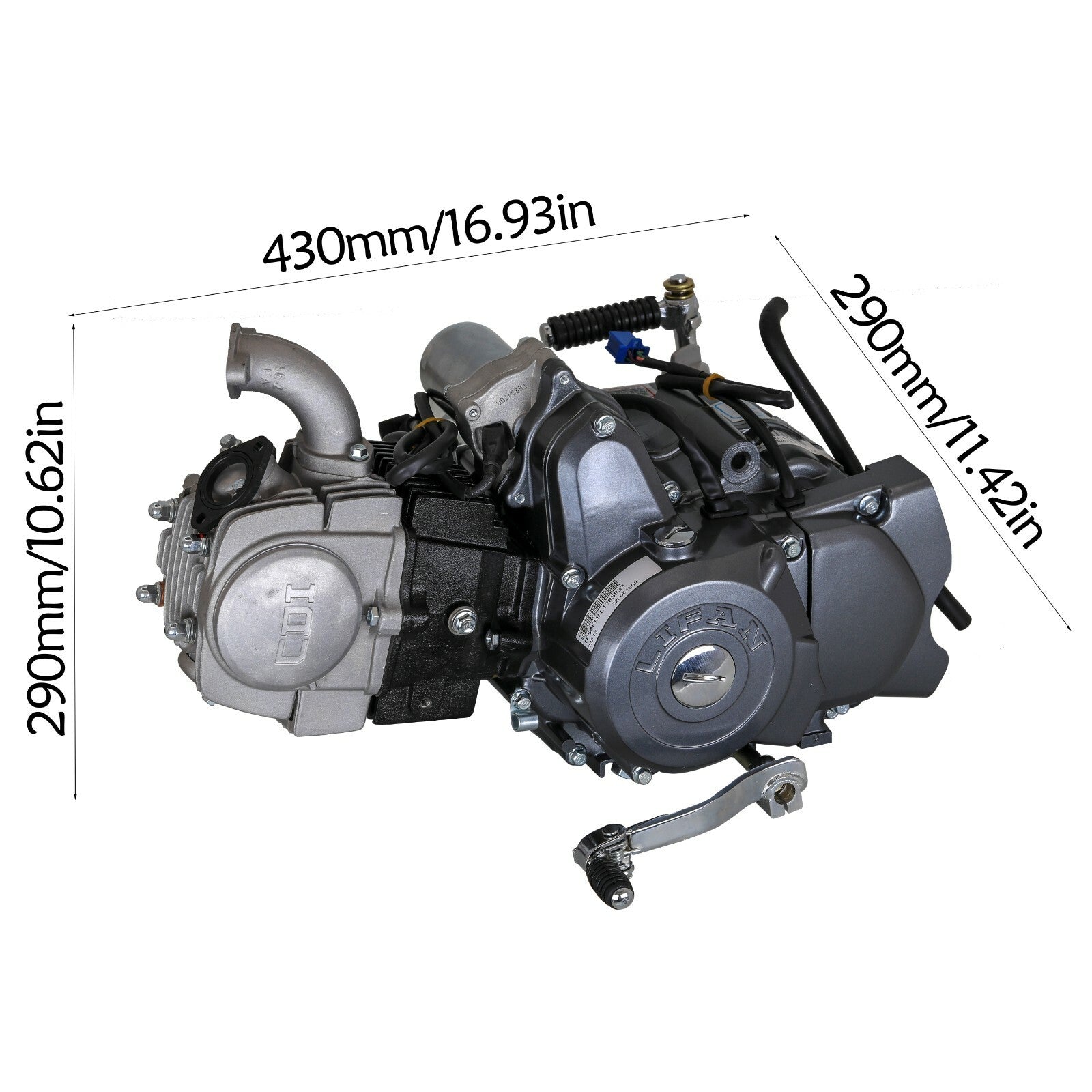 for Lifan 125cc Semi Auto Engine Motor Electric Kick Start For Dirt Bike Postie CT90