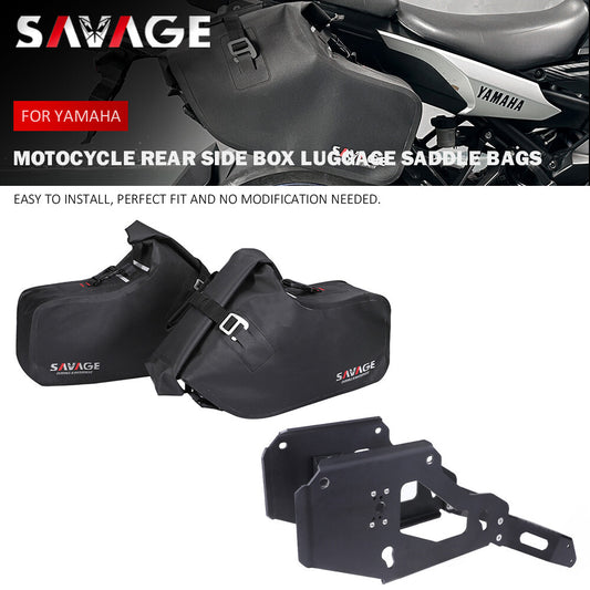 Rear Side Box Luggage Saddle Bags for YAMAHA MT-09 MT09 MT 09 Tracer 900 FJ09 Q
