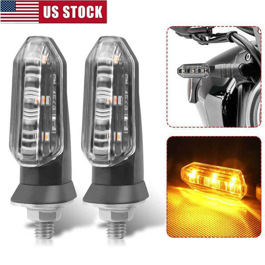Motorcycle LED Turn Signal Blinker Light Indicator Clear Amber for Honda for Yamaha