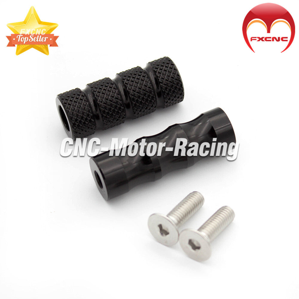 CNC black footstool with pegs and gear shift pedals suitable for CBR125R 300R 500R 600RR