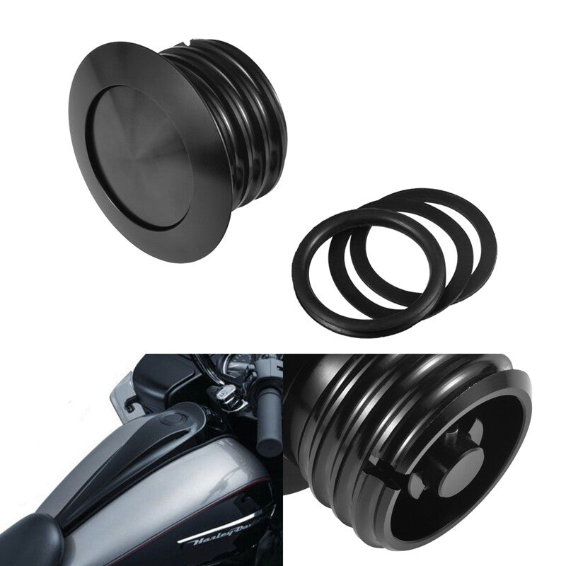 for Harley Touring Softail Dirt Bike Pop Up Gas Cap Vented Fuel Oil Tank Cover