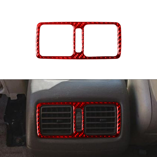 Red Carbon Fiber Rear Center Air Vent Cover Trim for Lexus RX300 1998-2003