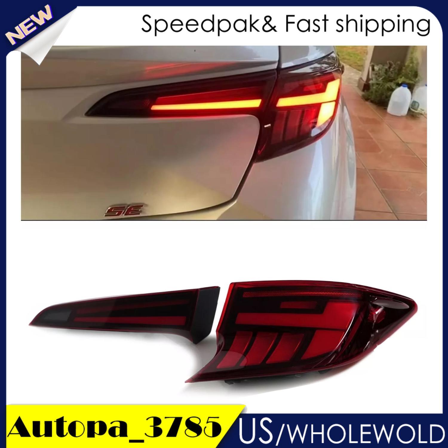2PCS Red Tail Light Suitable For 2022-2024 for Toyota for Corolla Hatchback Rear Lamp