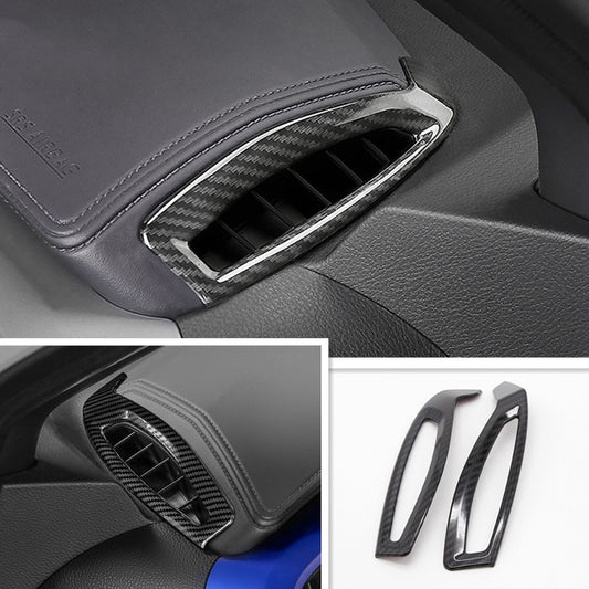 For 2018-21 CHR C-HR for Toyota Dashboard Air Vent Cover Trim ABS Carbon Fiber Style