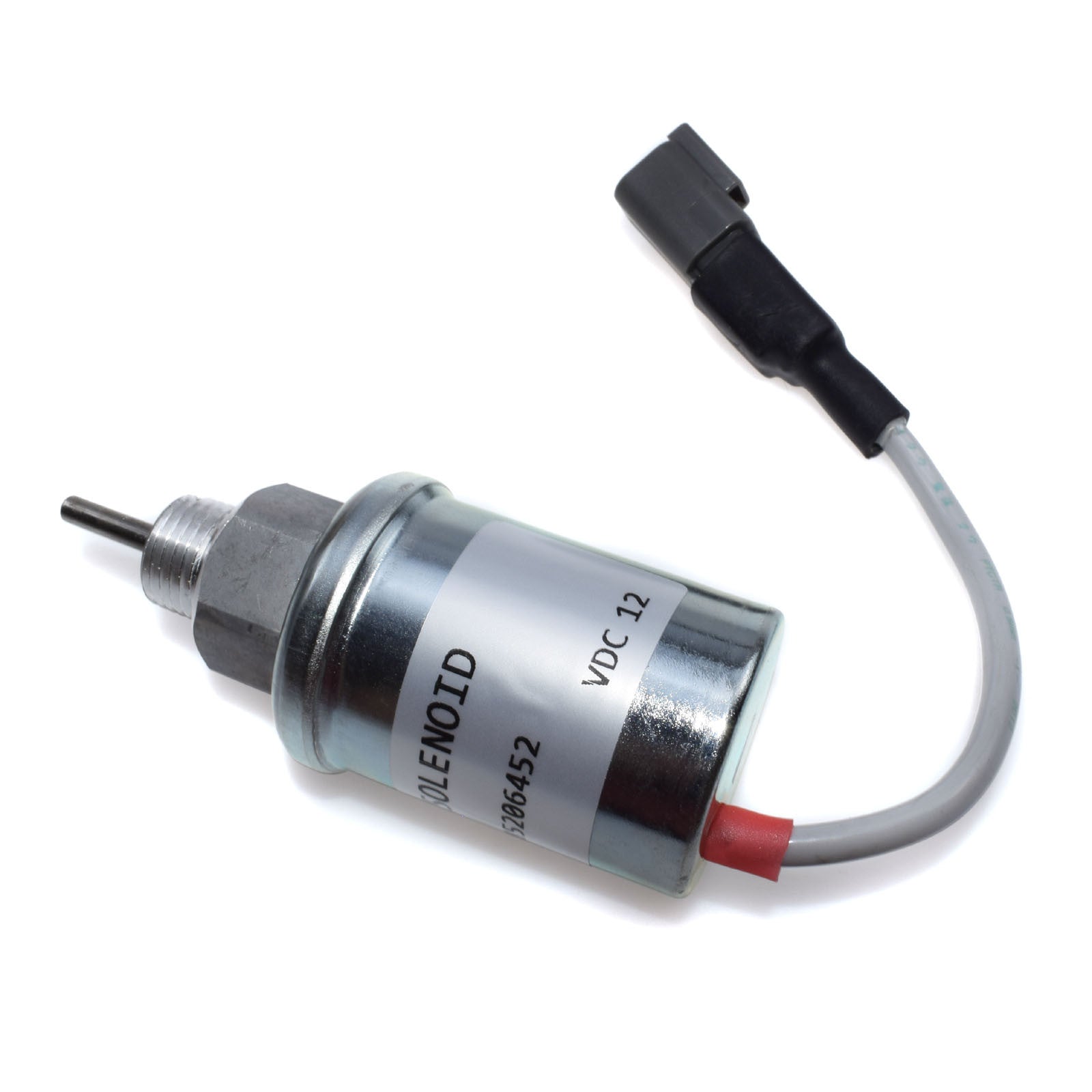 12 Volt Fuel Shutoff Solenoid Valve for Perkins 402D 403D 404D 404C U85206452 185206452- v