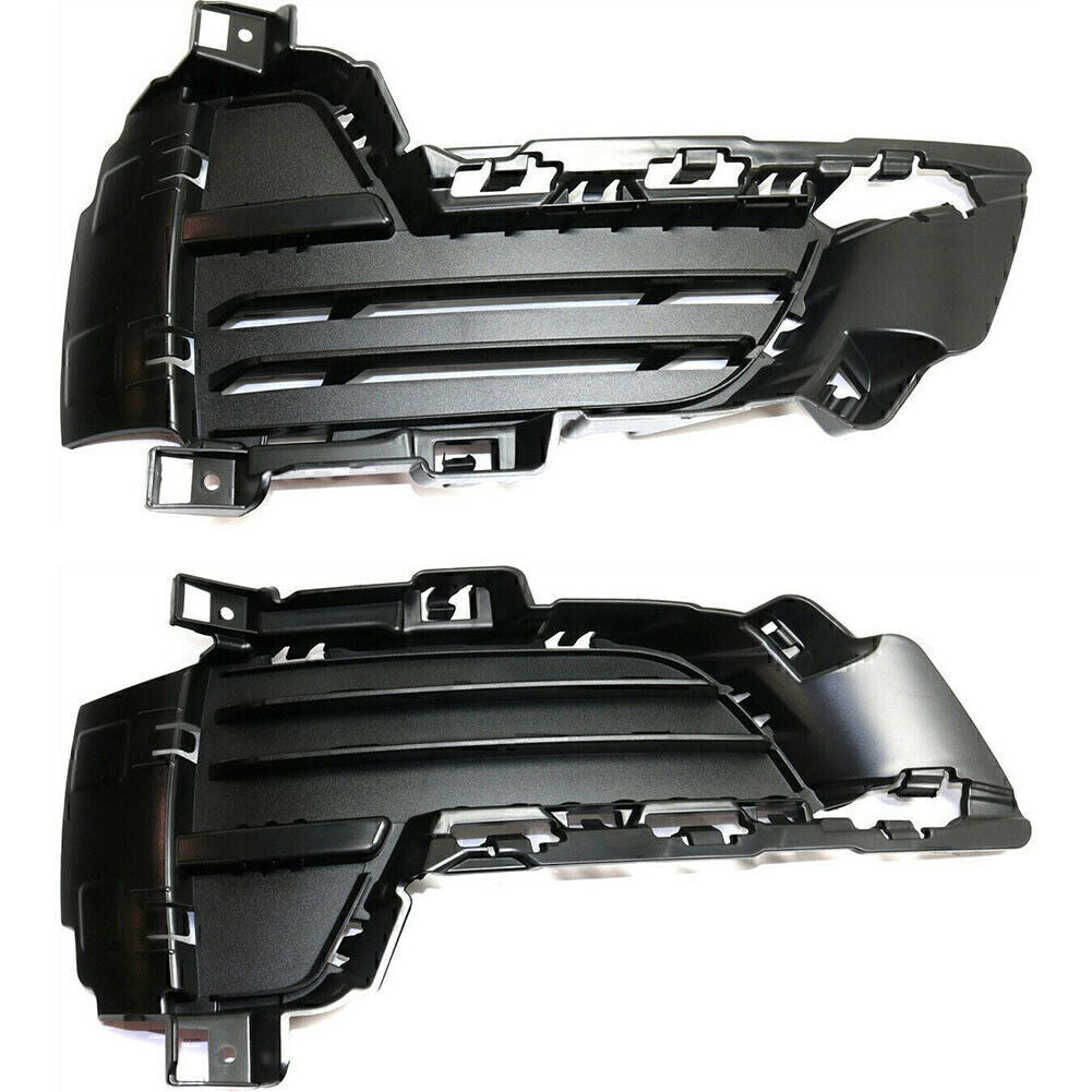 Pair Front Bumper Lower Grille Textured Closed Grid Fit 2014-2017 15 for BMW X5 F15