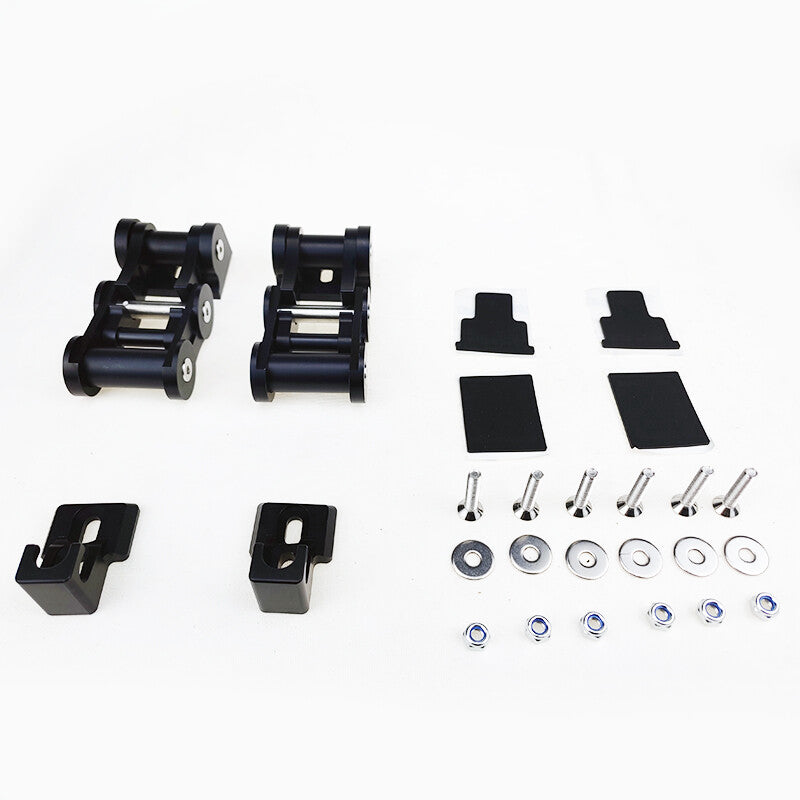 Aluminum Hood Latch Locking Hood Catch Kit Fit for 2007-2017 for Jeep for Wrangler BLACK