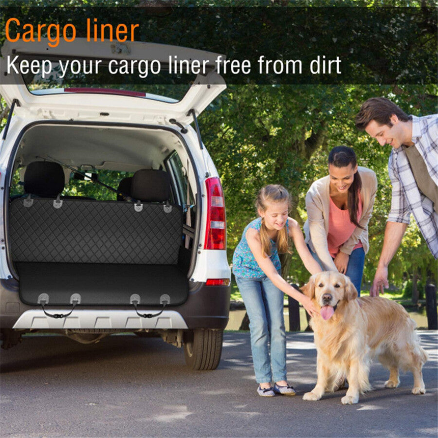 Black Car Rear for Seat Cover Dog Carrier Mat Hammock Cushion Protector Foldable Mat Q