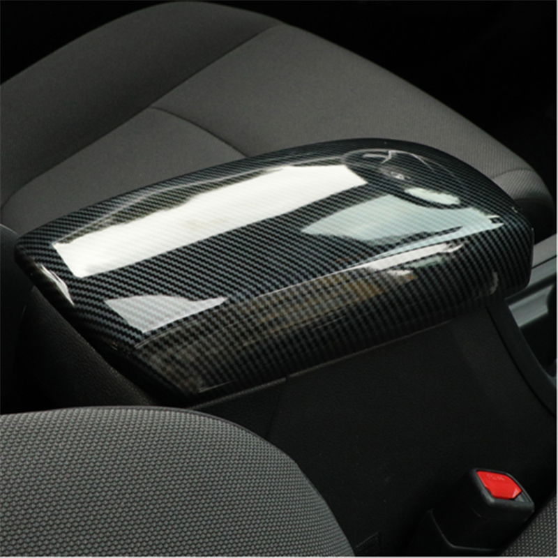 Carbon Fiber Console Armrest Box Panel Trim Cover ABS for Toyota Venza 2021-2023