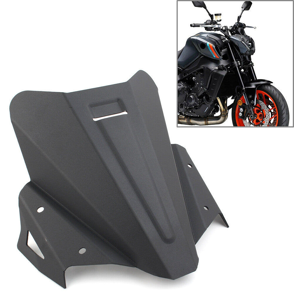 Screen Windshield Windscreen Pare-brise for Yamaha MT09 MT-09 2021+ Black