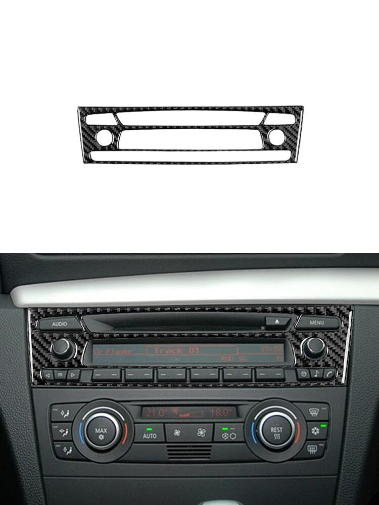 Carbon Fiber Steering Wheel Button Trim Cover for Honda Accord Sedan 2003-2007 v