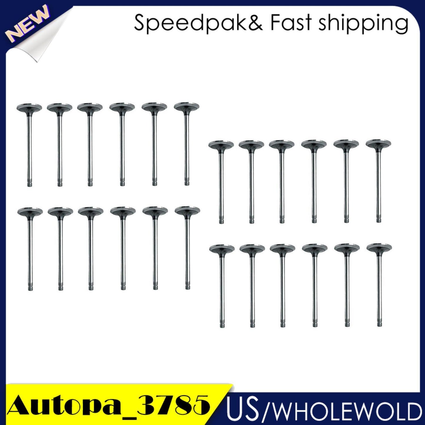 24pcs Intake  Exhaust Valve Kit for LAND ROVER DISCOVERY for JAGUAR XF 306DT 3.0L