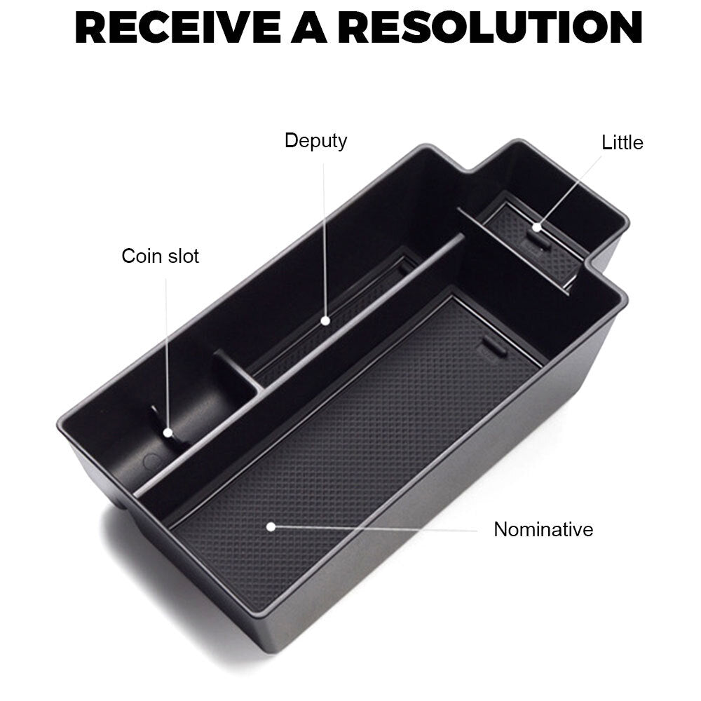 Storage and organization accessories for the center console armrest of the 2021-2025 Rogue. n