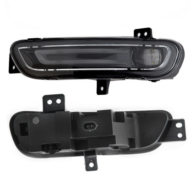 A pair of LED fog lights/driving lights for the front bumper of 2017-2021 for Jeep Grand Cherokee.