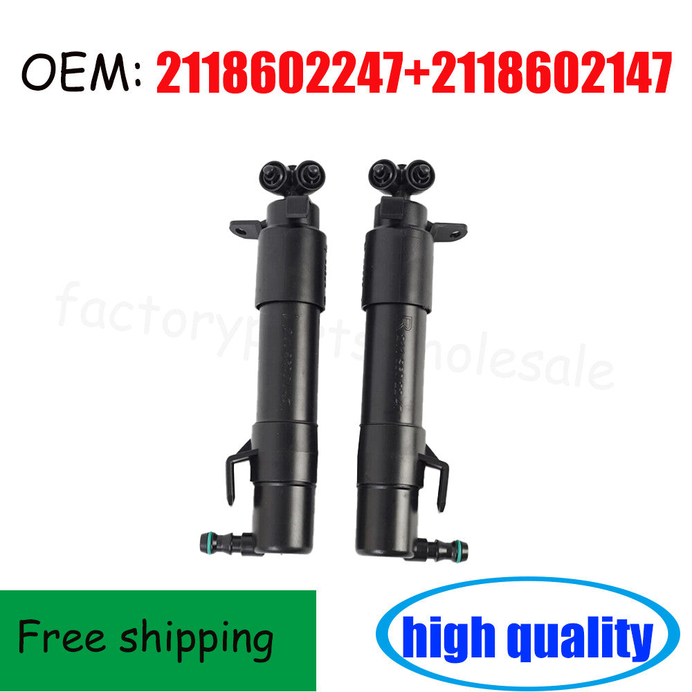 2pcs for BENZ E-Class E350 W211 2007-2009 Left+Right Headlight Washer Nozzle n