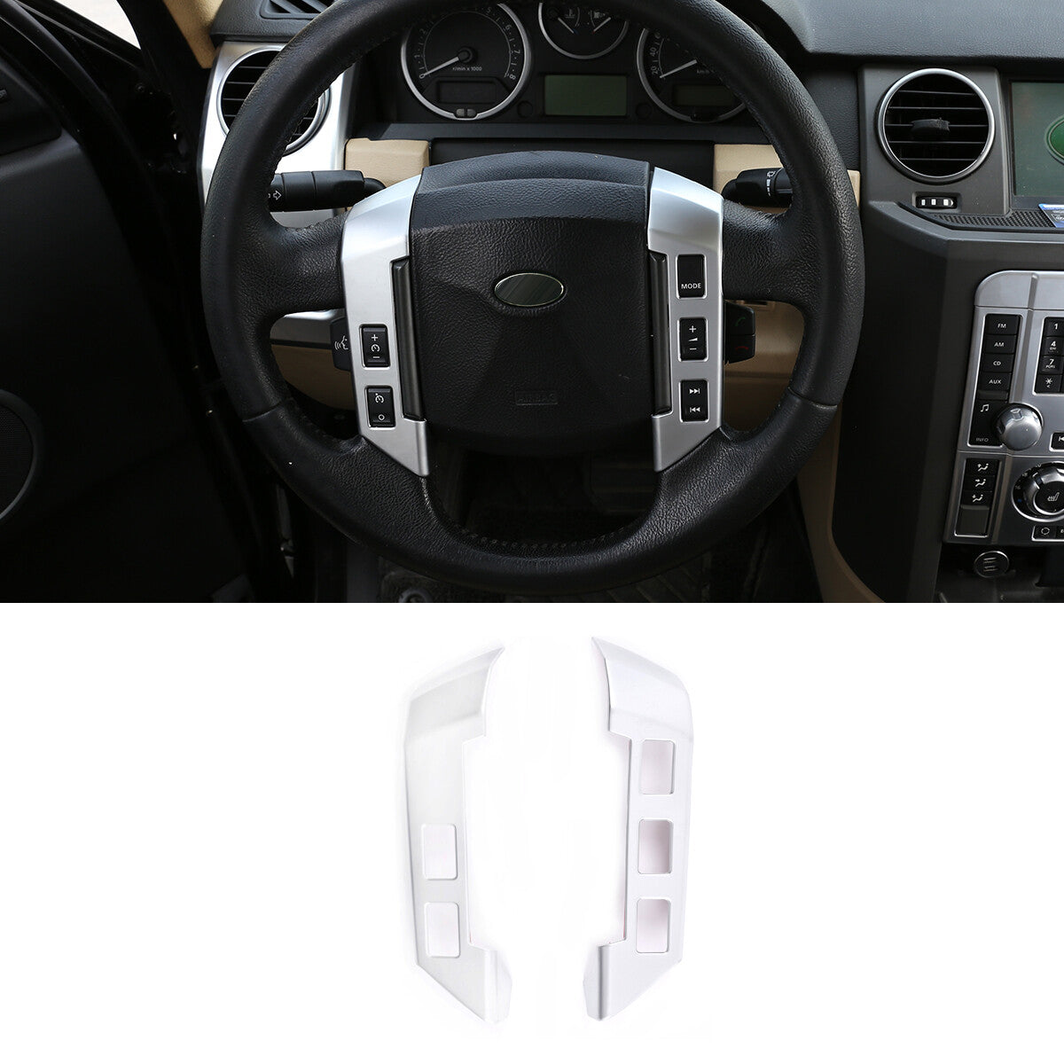 Steering wheel button cover trim for Land Rover for Range Rover Sport & Discovery 3- n