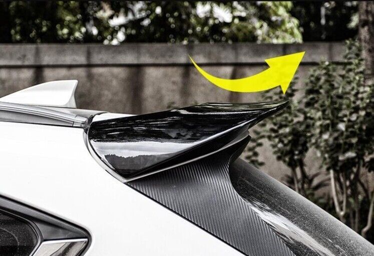 for Mazda CX-5 CX5 2017-2024 Glossy Black Roof Trunk Spoiler Wing Flap Bar Trim