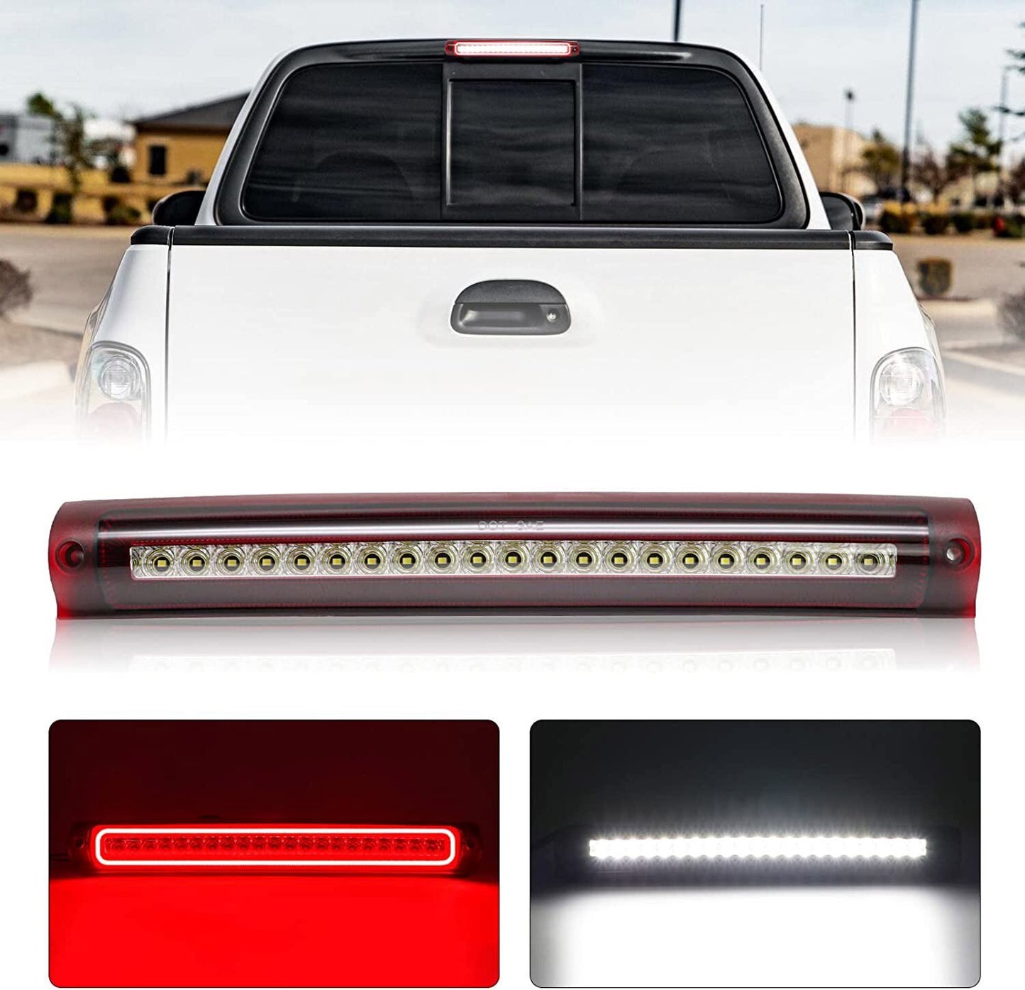 For 2000 - 2005 Excursion 97-03 for F150 LED Third Brake Light Third Stop Tail Light - v