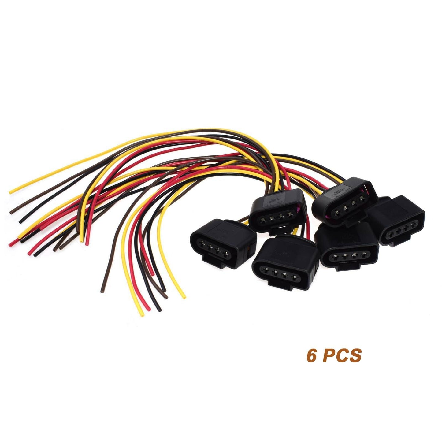 6-piece set for Audi and 4-pin ignition coil repair connector tail harness - brand new n