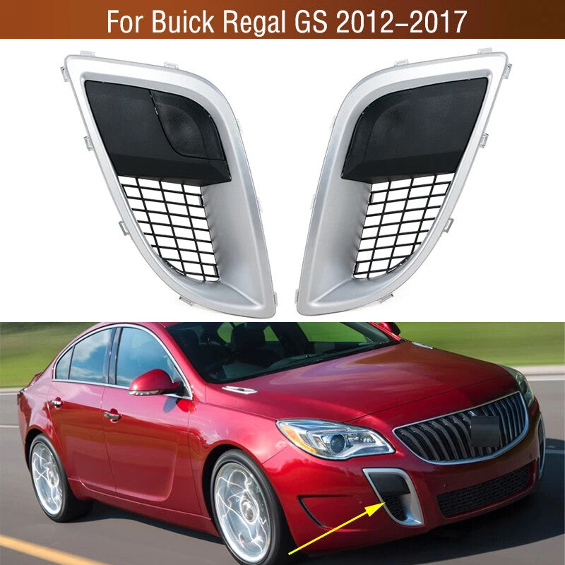1Pair Fog Light Lamp Trim Cover Frame Grille Bezel for Buick Regal GS 2012-2017