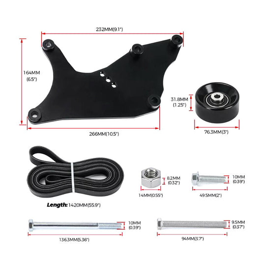 Dual Alternator Mount Kit for Chevrolet Vortec V8 Engines (1999-2013 LS) Q