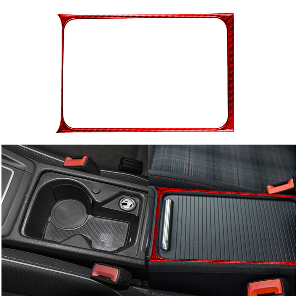 for Honda Accord 2013 - 2017 Red Woodgrain Interior Door Handle Lock Cover Trim 4X- v