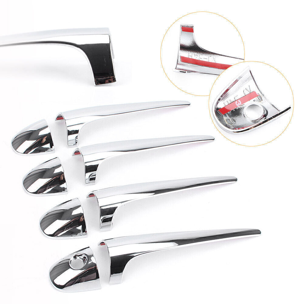 8Pcs Car Accessories Chrome Side Door Handle Covers for Toyota RAV4 2014-18 2015