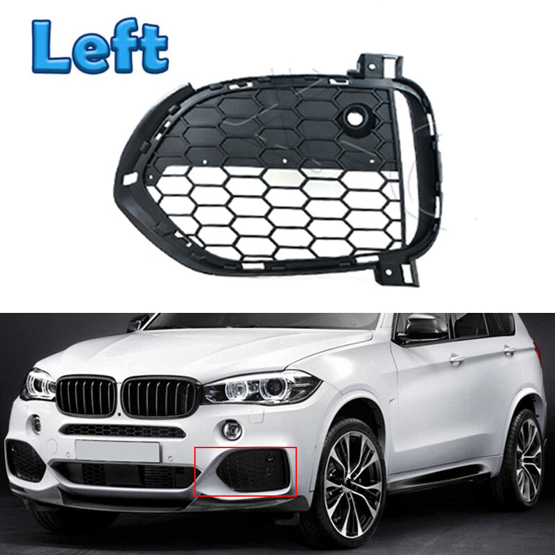 Left Front Bumper Grille Fog Lamp Cover Frame for BMW X5 F15 2012-2015 M Sport