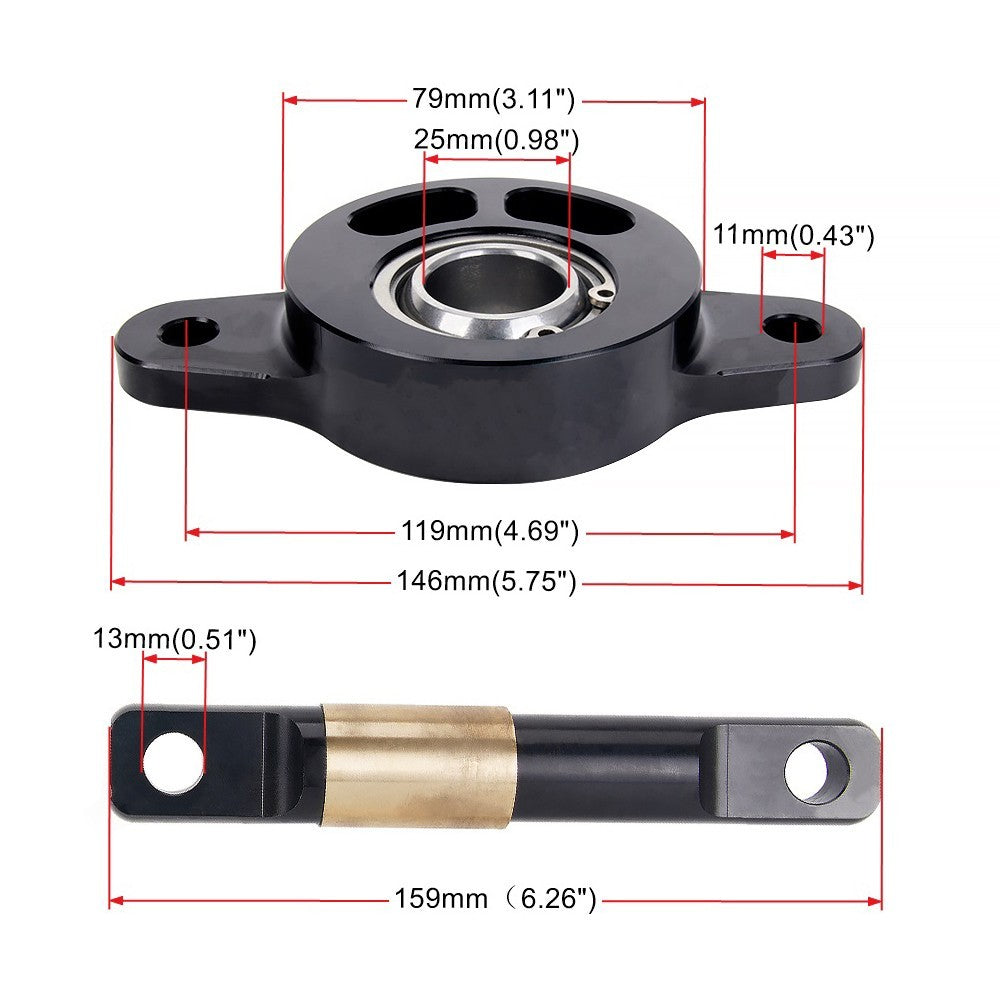 for Civic 88-00 Integra 89-01 Rear Trailing Arm Spherical Bearing Bushing Kit Q