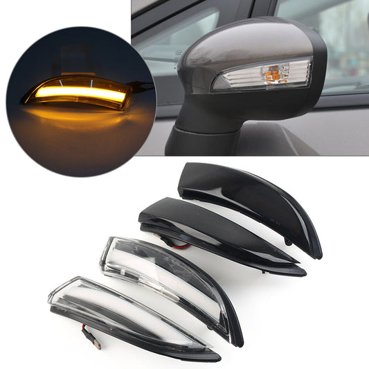 Rearview Mirror Lamp Side Mirror Turn Signal Light for Ford Fiesta 2008-2019
