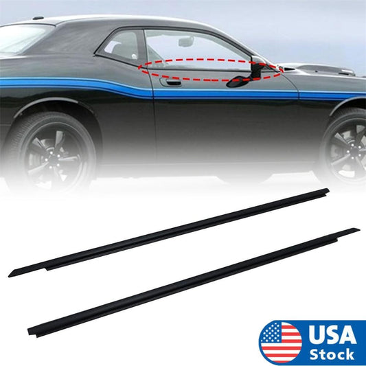 2x Car Weatherstrip Window Moulding Trim Seal Belt for Dodge for Challenger 2008-22