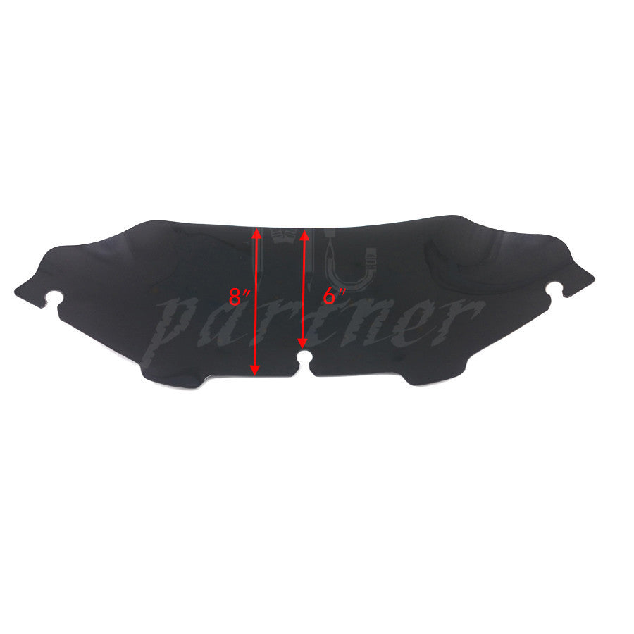 6 Smoke Wave Windshield Windscreen for Harley FLHT FLHTC FLHX Touring 1996-2013 Q