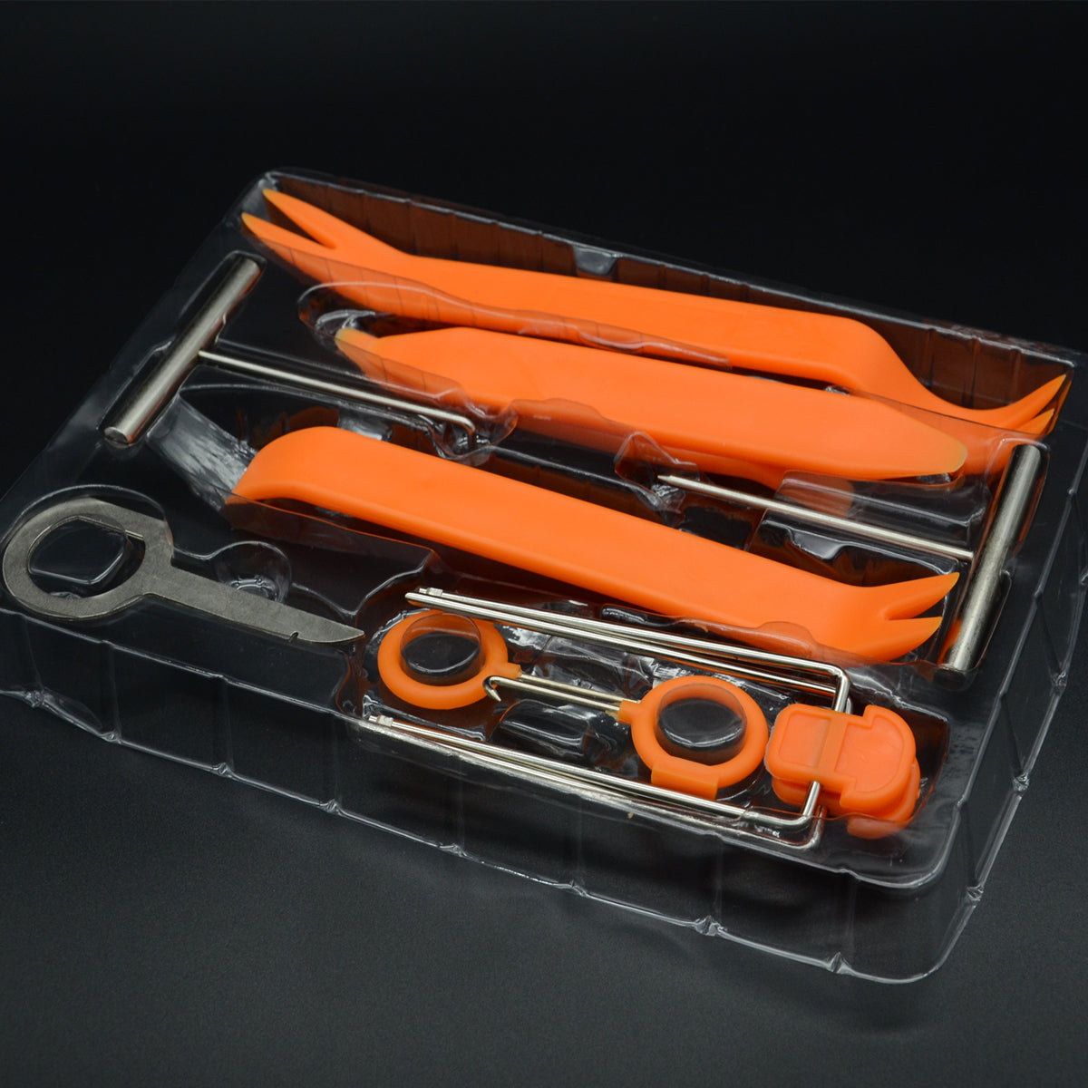 Car Trim Panel Clip Pry Open Install Tool Radio CDAudio Stereo GPS Removal Key