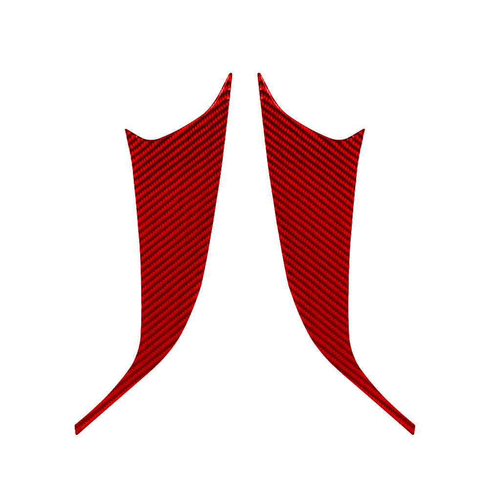 Red Carbon Fiber Center Air Vent Trim for Land Rover Discovery Sport 2015-2019 v