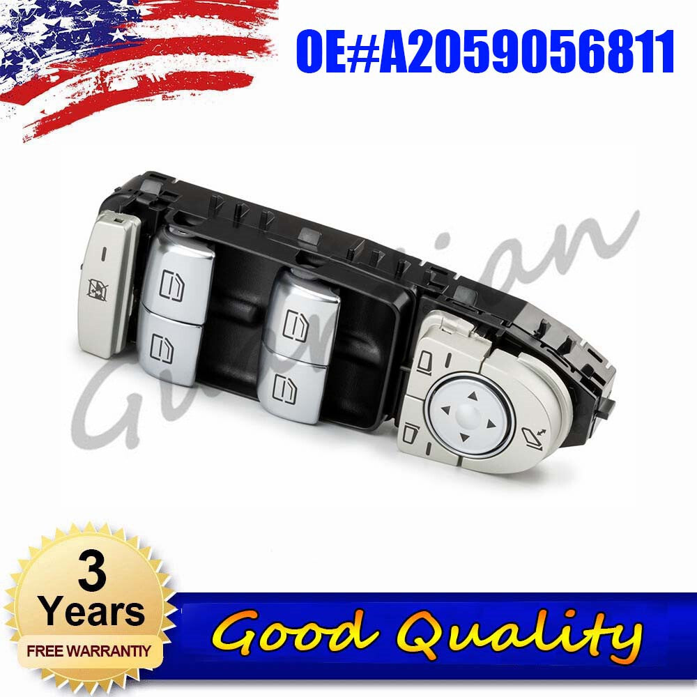 A2059056811 Power Window Switch Master Front Left for Mercedes Benz C300 C350e