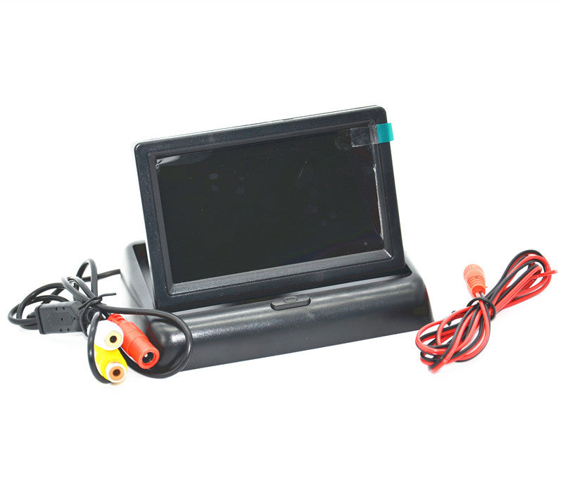 Car Rear View Foldable Monitor Display Reversing Reverse Parking Camera