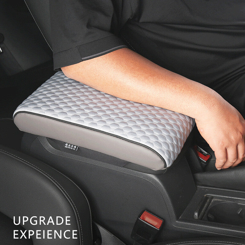 1PC Car Durable Armrest Cushion Cover Center Console Box PU Soft Memory Foam v