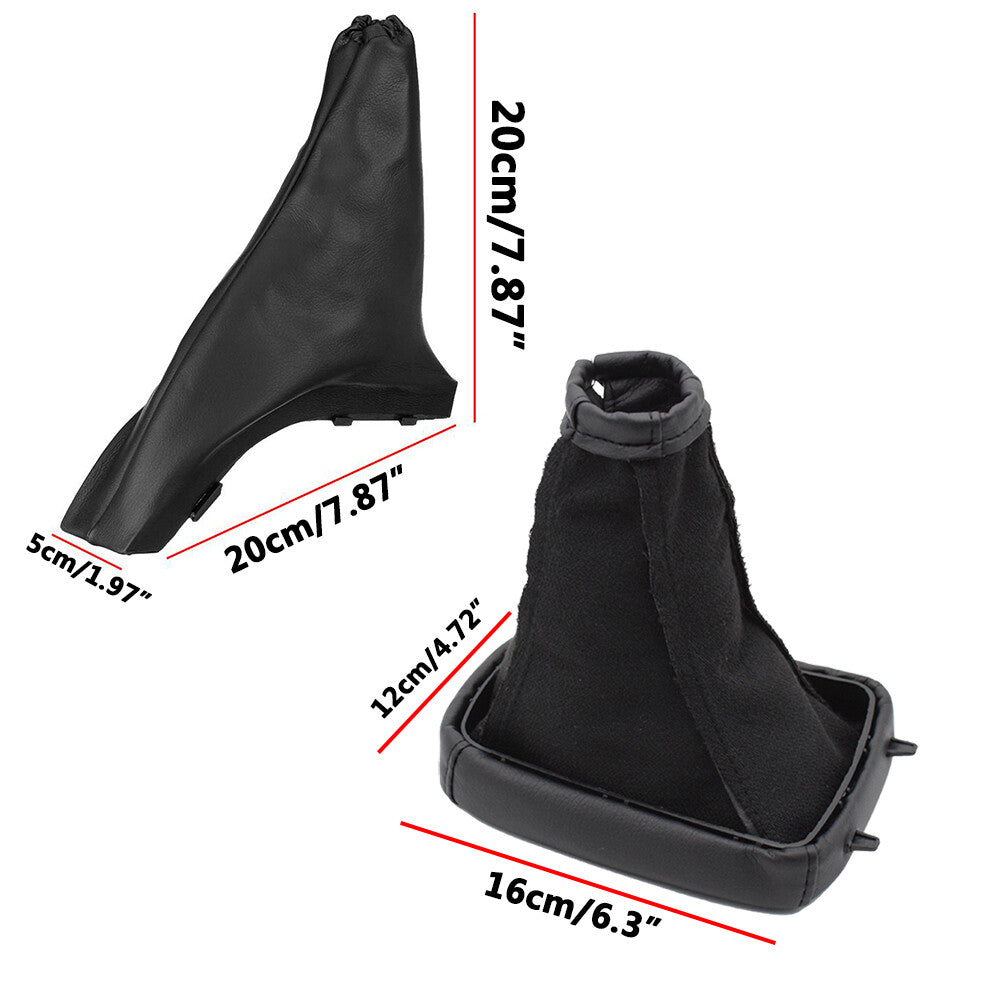 Pu Leather Handbrake Gear Stick Boot Gaiter Cover for Vauxhall Astra G 1998-2004 Q