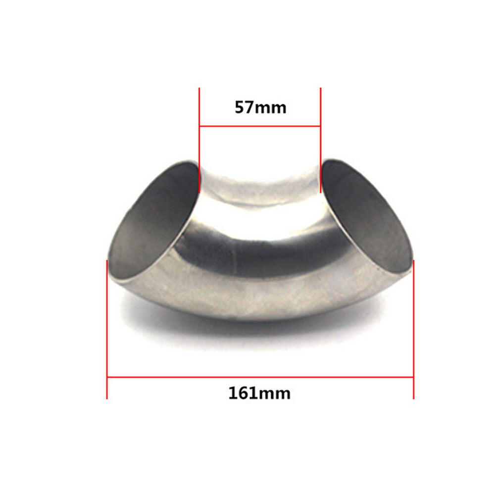 1PC Car 3/76mm 201 Stainless Steel 90 Degree Bend Elbow Exhaust Pipe Q