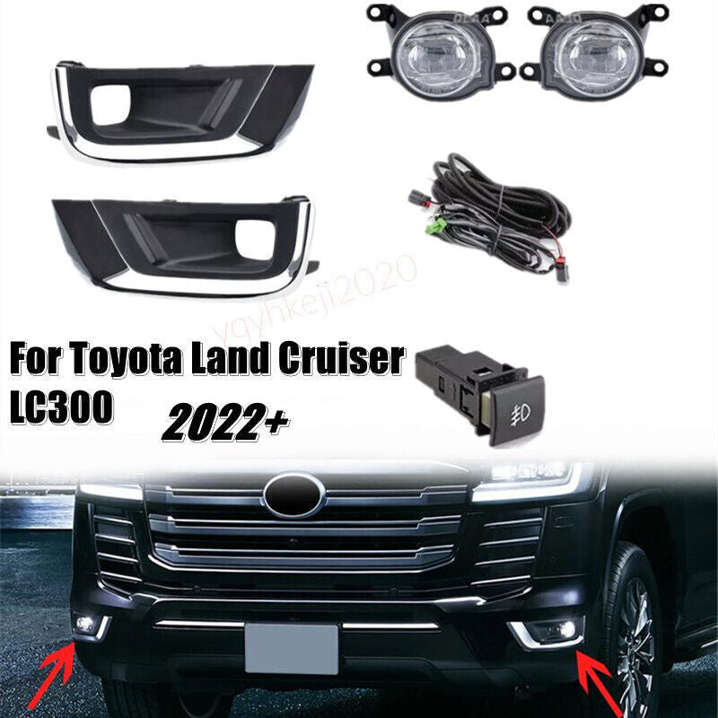 For Toyot@a for Land Cruiser LC300 2022 LED FRONT BUMPER FOG LIGHTS CAR ACCESSORY n