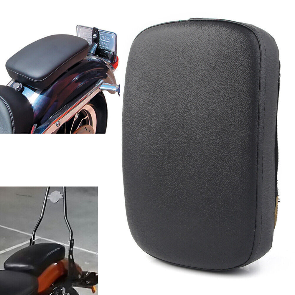 Motorcycle Rear Passenger Cushion 8 Suction Cups Pillion for Seat Pad for Harley