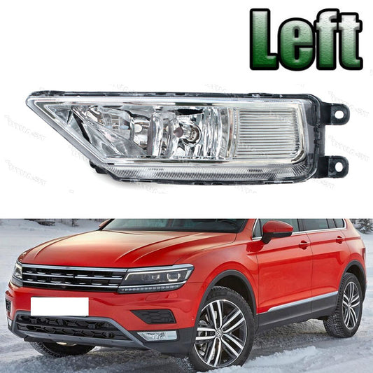 Left Front Bumper Fog Lamp With Bulb for Tiguan 5N 2016-2021 Driver v
