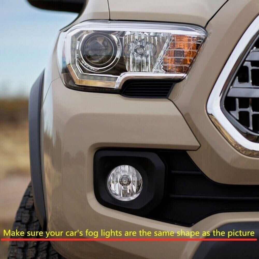 2pcs/set ABS Chrome Front Fog Light Lamp Trim Fit for Tacoma 2016-2023 n