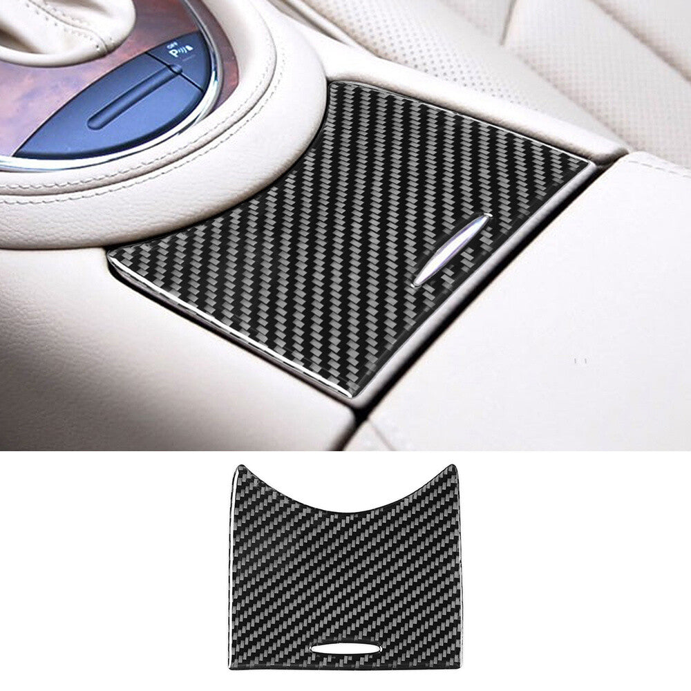 Carbon Fiber Gear Shift Storage Box Panel Trim for Benz CLS Class C219 2004-2009