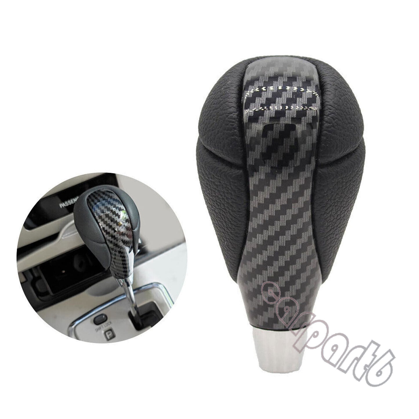 Carbon Fiber Automatic Gear Stick Shift Knob Leather for Lexus IS250 2006 - 2012 Q
