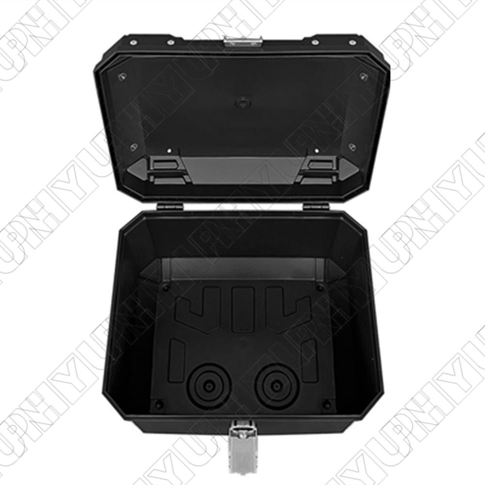 45L Durable Motorcycle Helmet Waterproof Box Rear Luggage Tool Box with lining Q