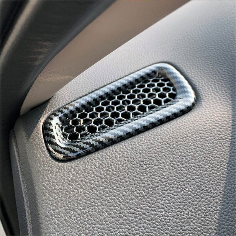 2PCS for Honda for Civic 22-2024 Dashboard Air Vent Cover Trim Carbon fiber Style