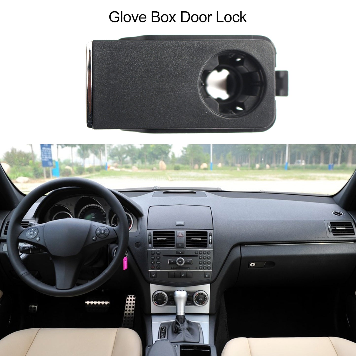 Glove Box Handle Cover Glove Box Latch Handle Lid Lock Switch for W204 W212 M9L6 Q