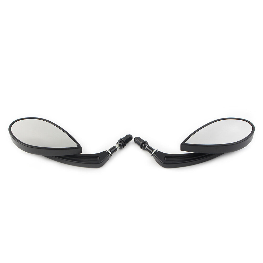 8MM Rear View Mirrors Fit for Harley Touring Street Road Glide King Motorcycle Q