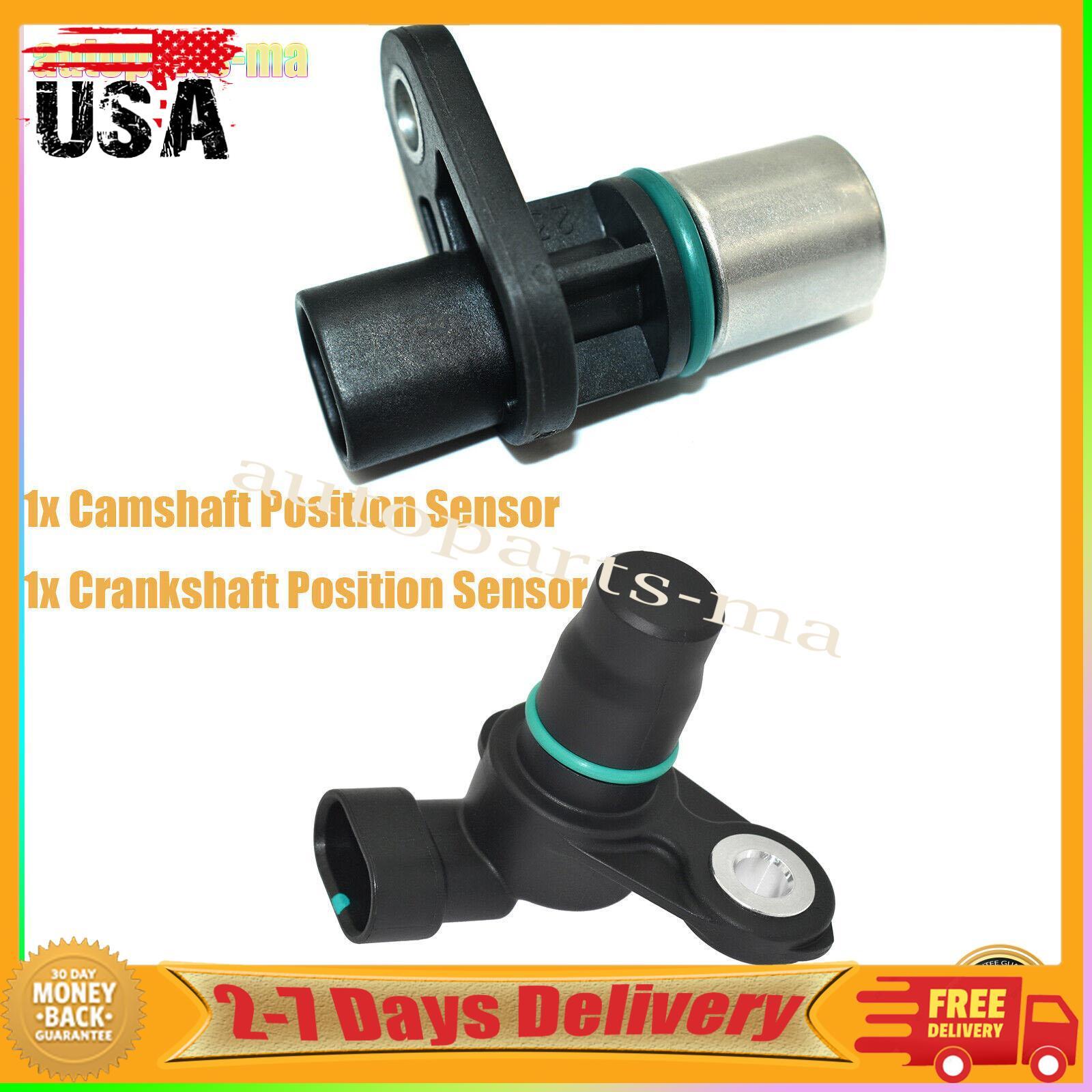 2x Camshaft Crankshaft Position Sensor for Chevrolet Trailblazer for GMC Envoy for Buick